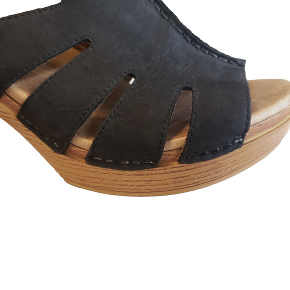 Dansko Black and Brown Women Sandals - Picture 8 of 15